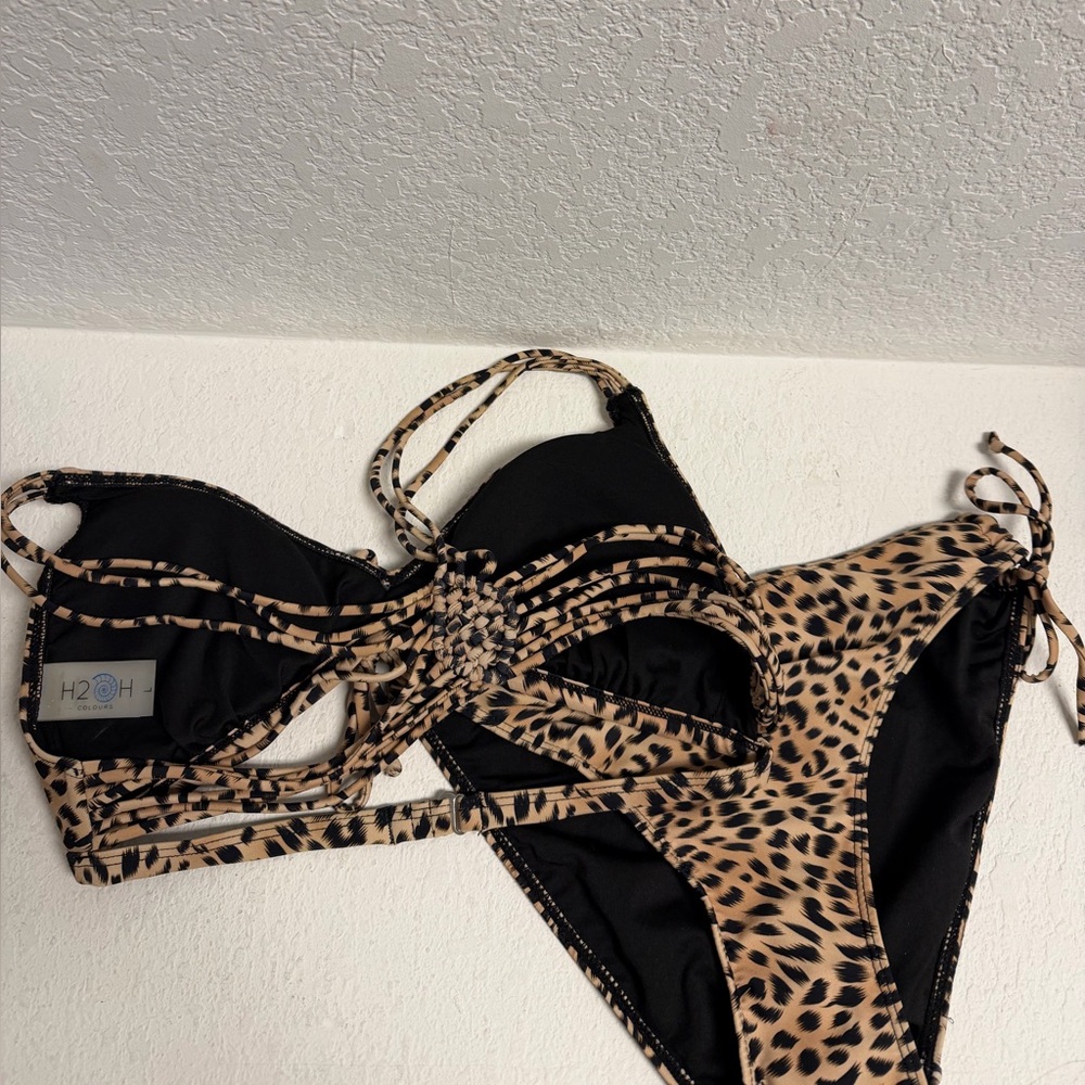 H2OH Leopard Print Bikini Set LG